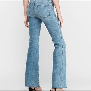 Express Slim Flare High Rise Jeans